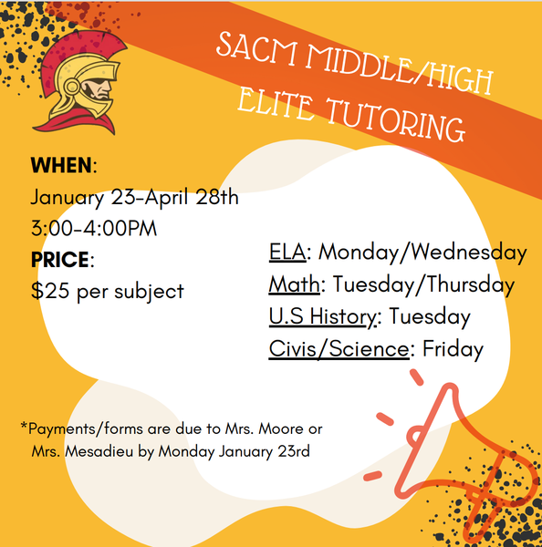 SACM Middle/High Elite Tutoring