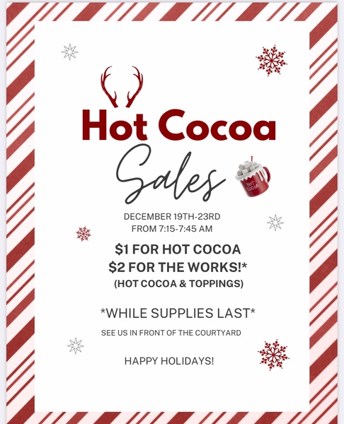 Hot Cocoa Sale