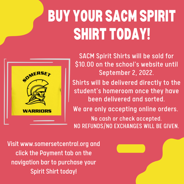 Order SACM Spirit Shirt Today!