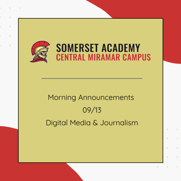 Morning Announcements-09/13