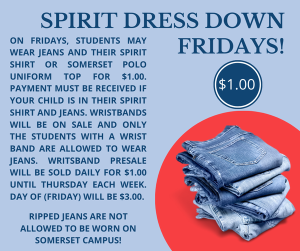 Spirit Dress Down Fridays