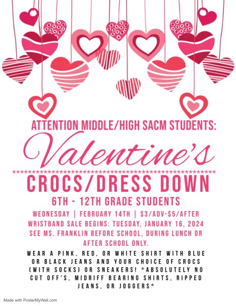 Valentines Day Crocs/Dress Down