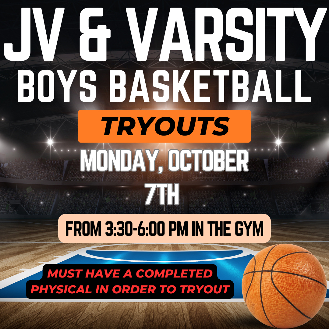 JV and Varsity Boys Basketball Tryouts