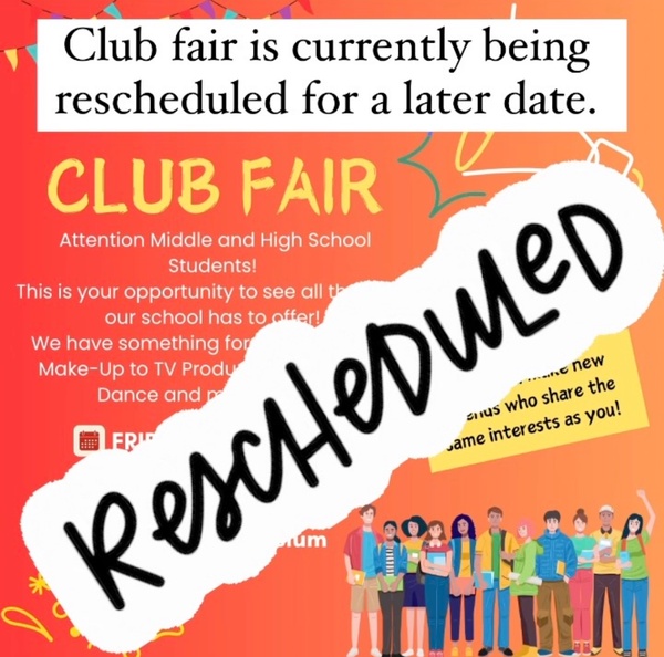 Club Fair Rescheduled