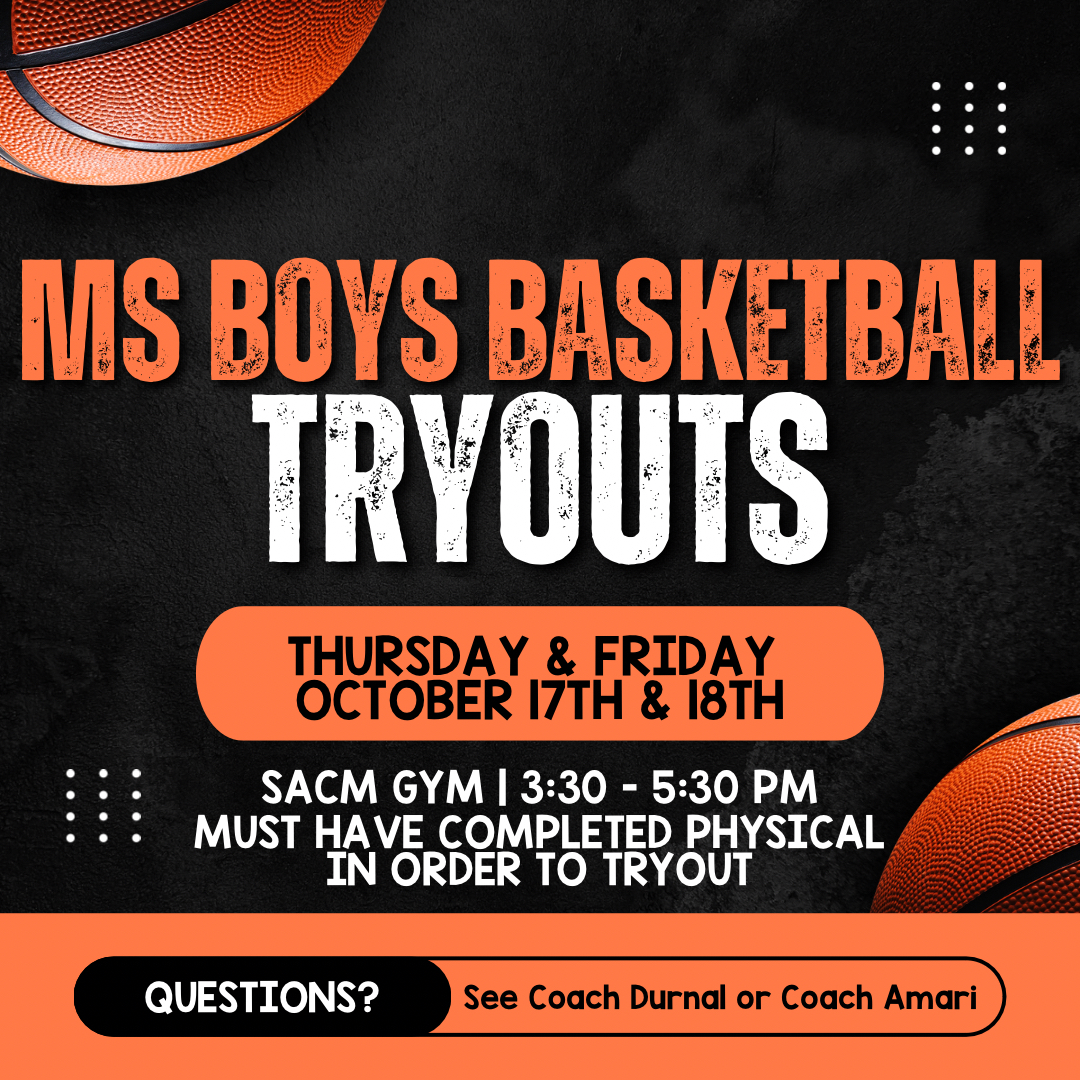 Middle School Boys Tryouts