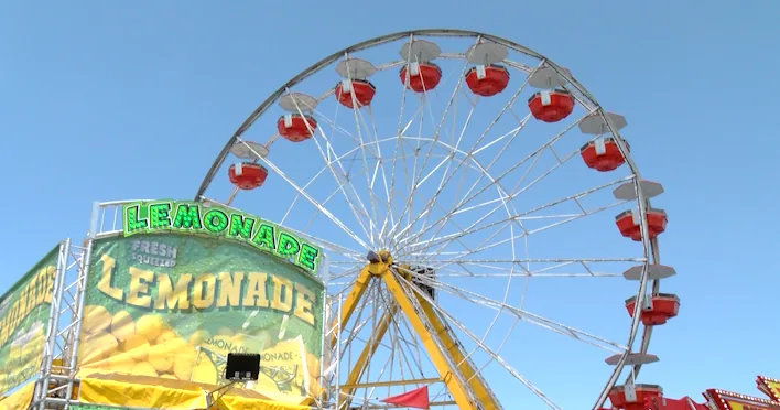 Crowds walk through the Delaware State Fairgrounds in Harrington during the 2026 fair