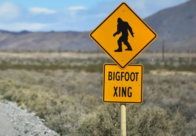 A wooded rural hillside in Pennsylvania where witnesses reported seeing small Bigfoot-like creatures